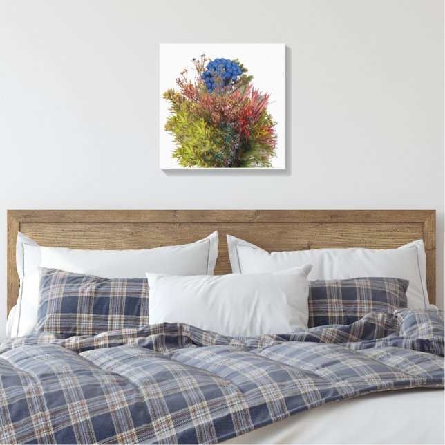 Brunia | Protea | Conebush Bukett Mix Canvastryck (Insitu (sovrum))