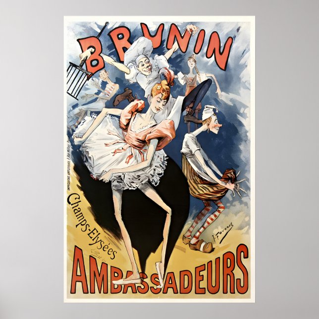 Brunin Ambassadeurs - Vintage Poster Prints (Framsidan)