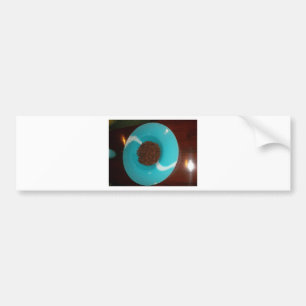 Brunkaffe Älskare Blue Skeezer Bildekal
