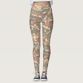 brunkorall i örnhuden leggings