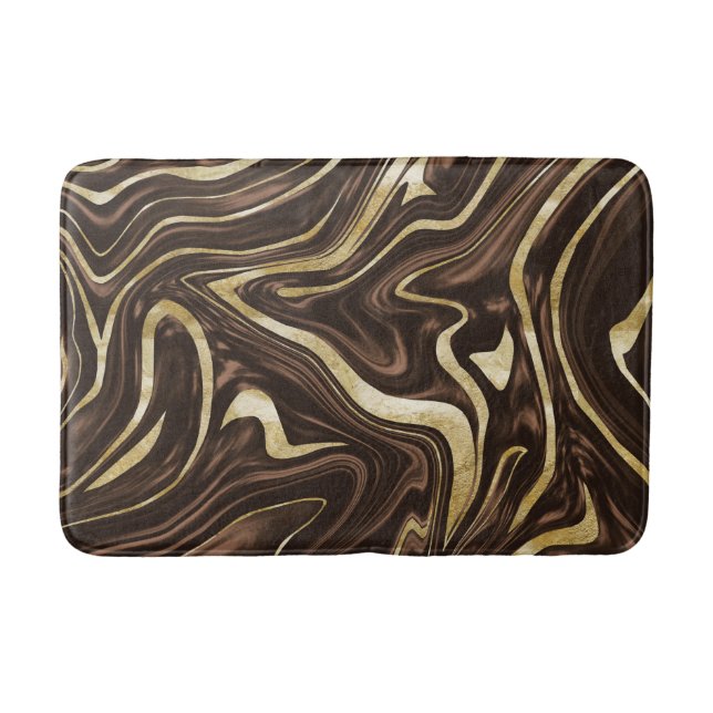 Brunn Guld Marble #1 Badrumsmatta (Framsidan)