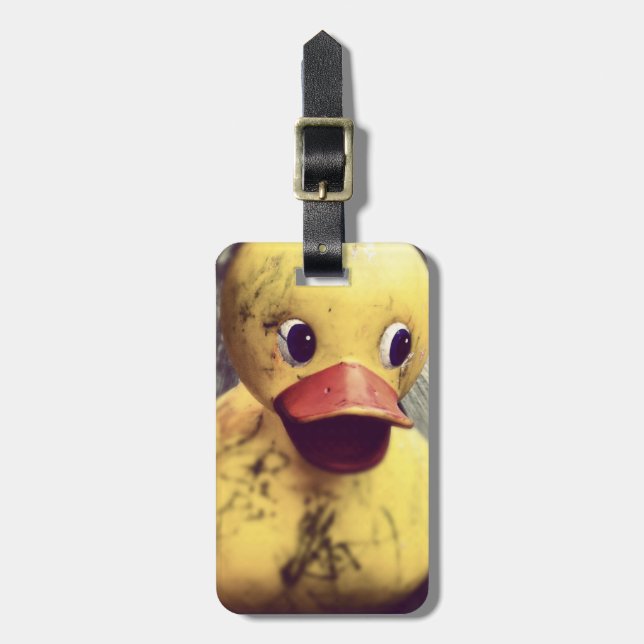 Brunn Gult Rubber Ducky Bagagebricka (Vertikal Framsida)