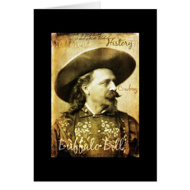 Brunn ha på sig buffelräkningCowboy Hälsningskort (Framsidan)