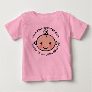Brunn justerad babyChiropracticskjorta Tee