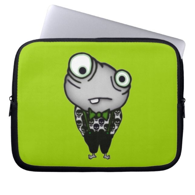 Brunn klätt monster laptop fodral (Framsidan)