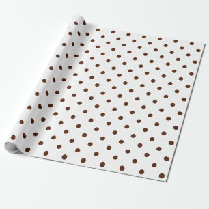 Brunn Polka-punkt på vitt stort utrymme Presentpapper