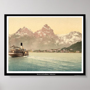 Brunnen och Mythenen, Schweitz Poster