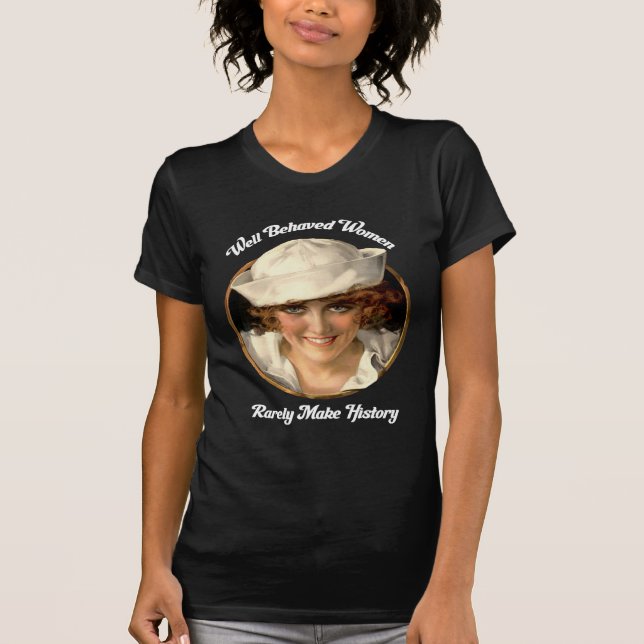 Brunnen uppförda kvinnor gör sällan t shirt (Framsida)
