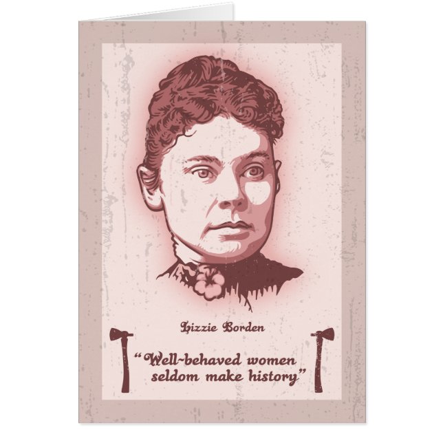 Brunnen uppförde Lizzie Hälsningskort (Framsidan)