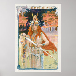 Brunnhild L'Estampe Moderne av Gaston Bussière Poster