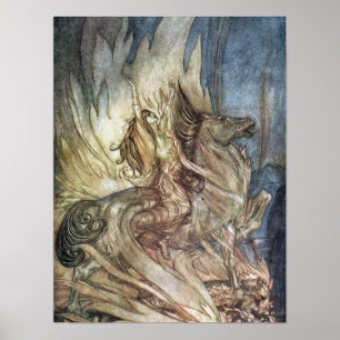 Brünnhilde och Siegfrieds likbål Poster