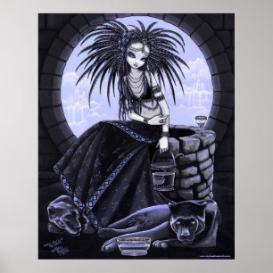 Brunnsstamfusionen Vatten Panther Poster