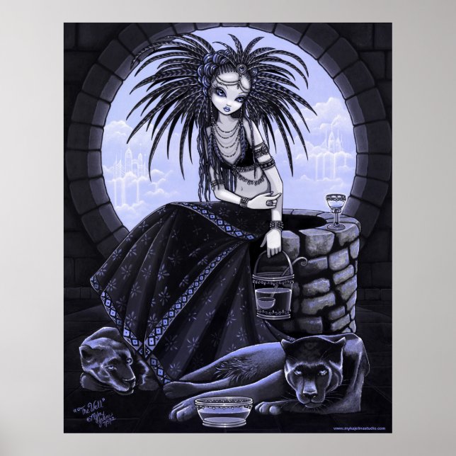 Brunnsstamfusionen Vatten Panther Poster (Framsidan)