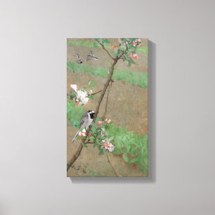 Bruno Andreas Liljefors Vintage White Wagtails Canvastryck