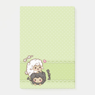 Bruno & Herbert noterar Post-it Block