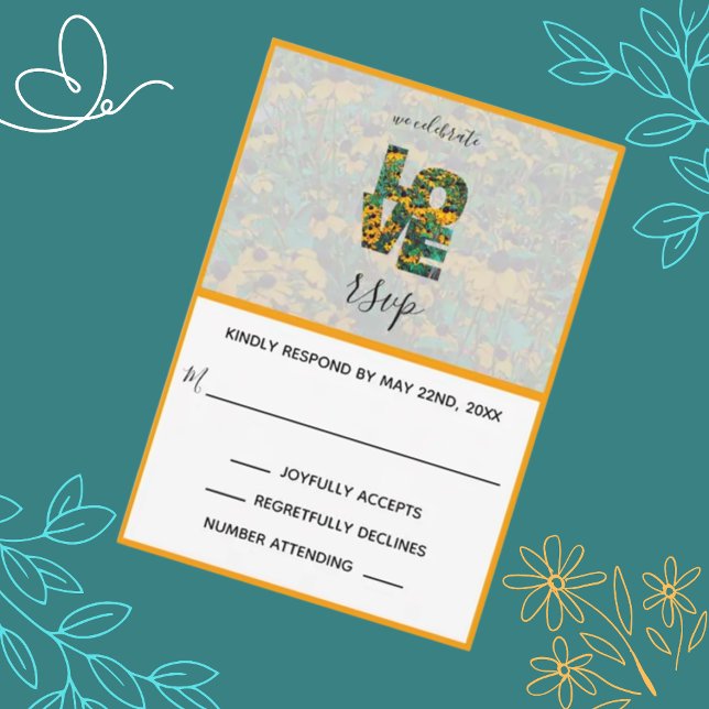 Brunögd Susanne Orange KÄRLEK Svarskort OSA Kort (Skapare uppladdad)