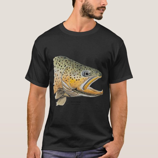 Brunöring huvudmålning t shirt (Framsida)