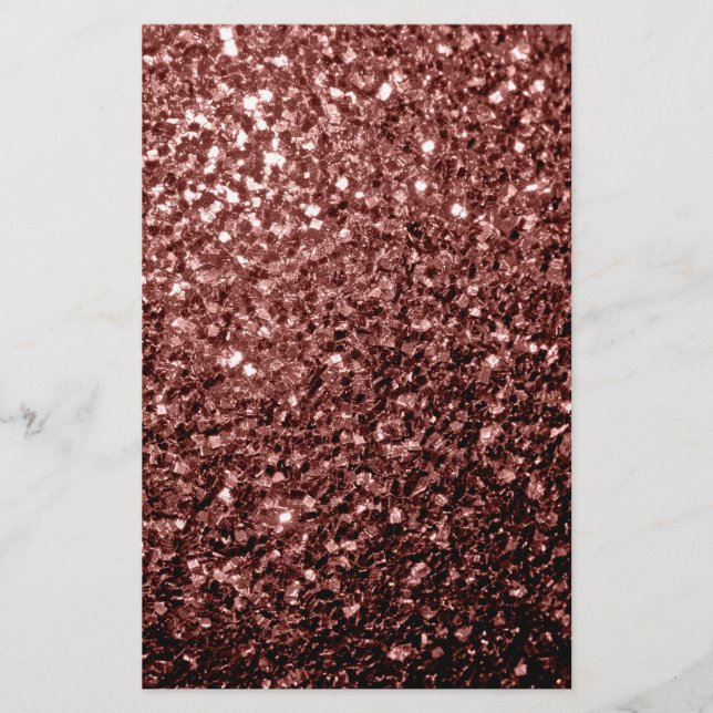 Brunröd falsk glittergnist flygblad (Framsidan)