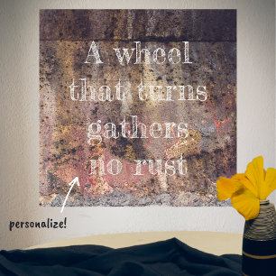 Brunrostad mönster poster