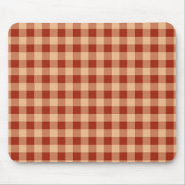 Brunrutigt Gingham-mönster Musmatta