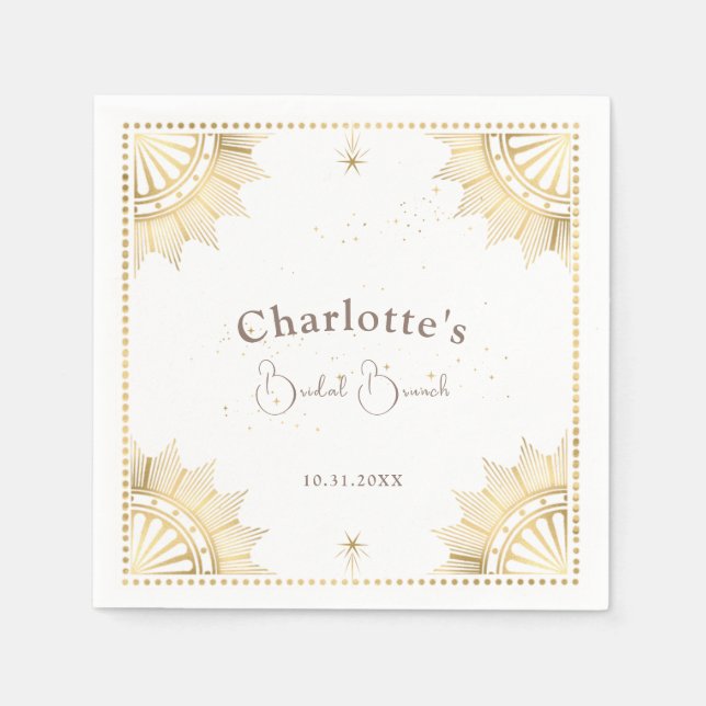 Brunschdusch för Celestial Sol och Måne Möhippa Pappersservett (Framsidan)