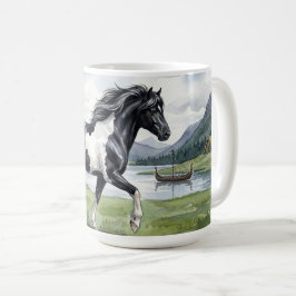 Brunskjottur Black pinto Icelandic Kaffemugg