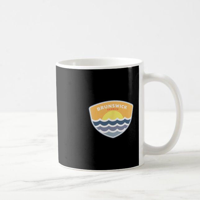 Brunswick Georgia Beach Ga Sunset Vacation Souveni Kaffemugg (Höger)