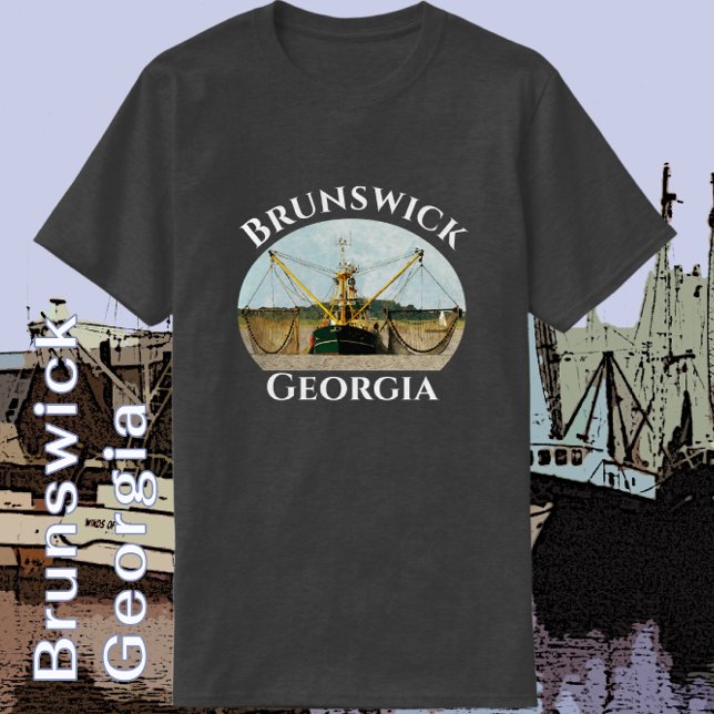 Brunswick Georgia Handsome Shrimp Boat T-Shirt (Skapare uppladdad)