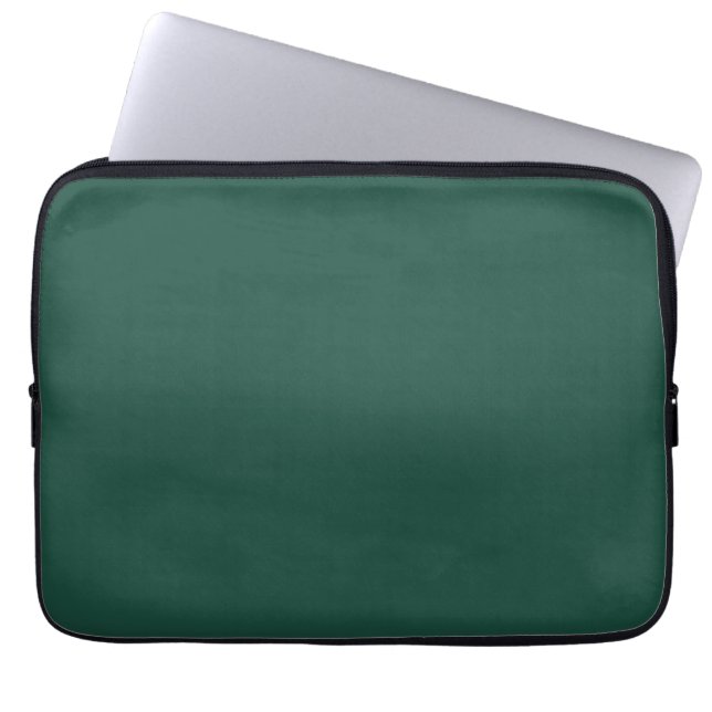 Brunswick grönt (färg i fast form) laptop fodral (Framsidan)
