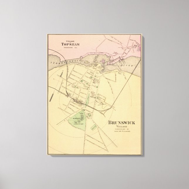 Brunswick, Topsham Canvastryck (Framsida)