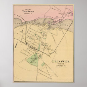Brunswick Topsham Poster