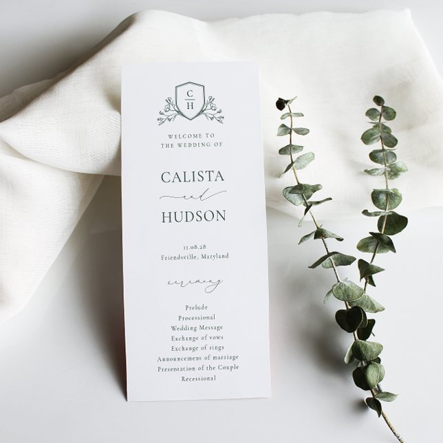 BRUNSWICK VAPENSKÖLD BRÖLLOP PROGRAM (Skapare uppladdad)