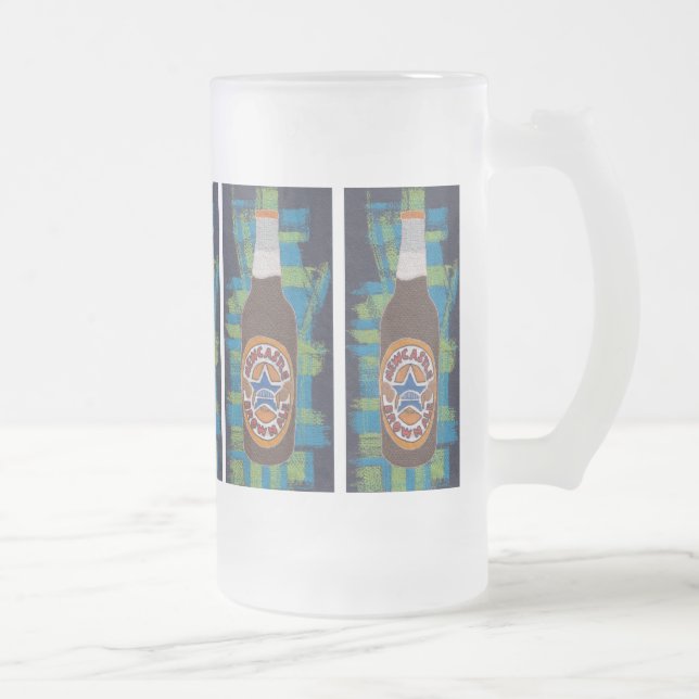 Brunt ale frostat ölglas (Höger)
