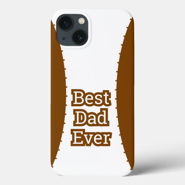 Brunt Bästa Pappa Någonsin Klassisk iPhone-fodral (Baksida)