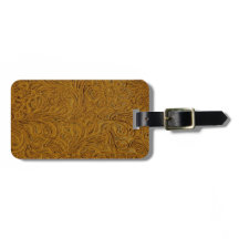 Brunt bearbetad märkre för läderLookbagage