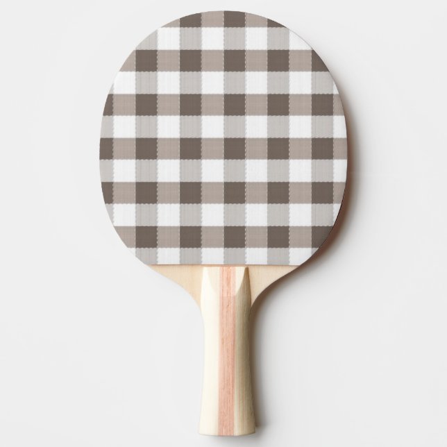 Brunt bordtrasamönster pingisracket (Framsidan)