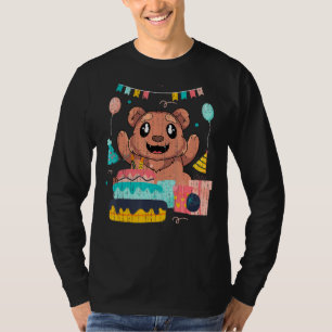 Brunt burk för grova foderburkar i Barns födelseda T Shirt
