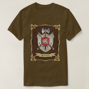 Brunt för gripstridvapensköld tee shirt