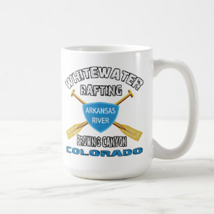 Brunt för Whitewater Rafting kanjon Kaffemugg