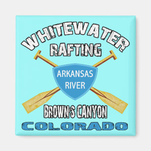 Brunt för Whitewater Rafting kanjon Magnet