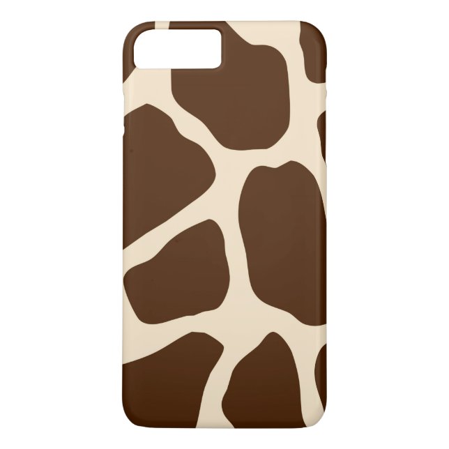 Brunt girafftryck Case-Mate iPhone skal (Baksida)