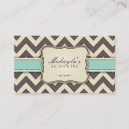 Brunt, grönt och beige för elegant sparre modern visitkort