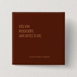 Brunt guld-avtryck, stencigt knapp