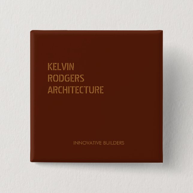 Brunt guld-avtryck, stencigt knapp (Framsida)