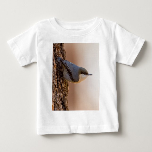 Brunt-hövdad Nuthatch Tee Shirt (Framsida)
