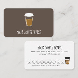 Brunt kaffeföretag i anpassningsbar lojalitetskort