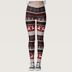 Brunt mässaIslemönster Leggings