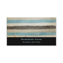 Brunt och blått Vågrät Rand i vattenfärg