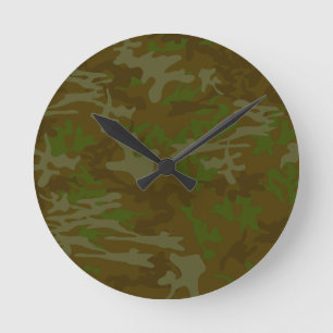 Brunt och Grönt, väggklocka