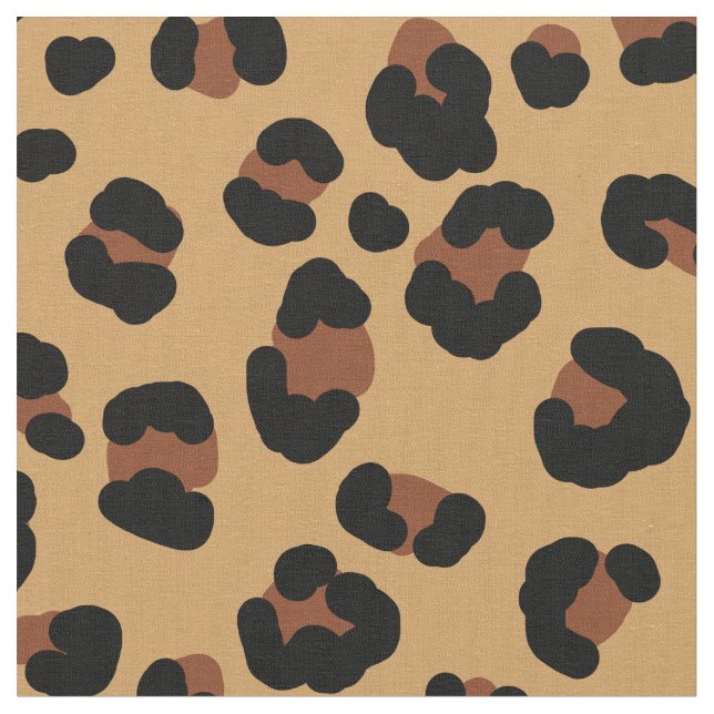 Brunt och gult av leopard mönster tyg (Närbild)